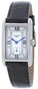 Longines Dameur L5.512.4.75.2 Dolcevita Sølvfarvet/Læder
