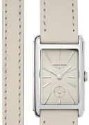 Longines Dameur L5.512.4.79.2 Dolcevita Beige/Læder