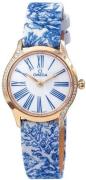 Omega Dameur 428.57.26.60.04.001 De Ville Mini Tresor Hvid/Læder