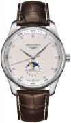 Longines Herreur L2.919.4.77.3 Master Sølvfarvet/Læder Ø42 mm