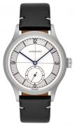 Longines Herreur L2.828.4.73.0 Heritage Sølvfarvet/Læder Ø38.5 mm