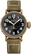 Zenith Herreur 29.1940.679-21.C800 Pilot Sort/Gummi Ø40 mm