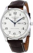 Longines Herreur L2.920.4.78.3 Master Sølvfarvet/Læder Ø42 mm
