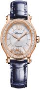 Chopard Dameur 275362-5002 Happy Sport Sølvfarvet/Læder Ø29 mm
