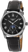 Longines Herreur L2.919.4.51.7 Master Sort/Læder Ø42 mm