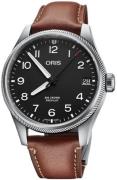 Oris Herreur 01 751 7761 4164-07 6 20 07LC Aviation Sort/Læder Ø41