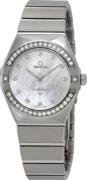 Omega Dameur 131.15.28.60.55.001 Constellation Quartz 28Mm Hvid/Stål