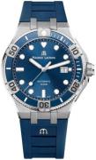 Maurice Lacroix Herreur AI6058-SS001-430-1 Aikon Blå/Gummi Ø43 mm