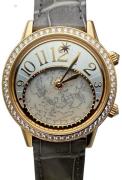 Jaeger LeCoultre Dameur 3482520 Rendez-Vous Sølvfarvet/Læder Ø37.5