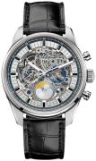 Zenith Herreur 03.2530.4047-78.C813 El Primero Sølvfarvet/Læder