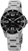 Longines Herreur L3.730.4.56.6 Hydroconquest Sort/Stål Ø39 mm