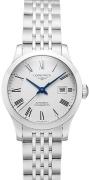 Longines Dameur L2.321.4.11.6 Record Hvid/Stål Ø30 mm