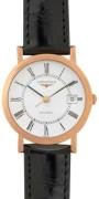 Longines Dameur L4.378.8.11.4 Elegant Hvid/Læder Ø27.2 mm
