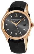 Baume & Mercier Herreur M0A10180 Clifton Sort/Læder Ø39 mm