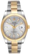 Rolex Herreur 126333-0001 Datejust41 Sølvfarvet/18 karat guld Ø41 mm