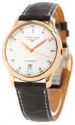 Longines Herreur L2.628.8.77.3 Master Sølvfarvet/Læder Ø38.5 mm