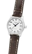 Longines Dameur L2.128.4.78.3 Master Hvid/Læder Ø25.5 mm