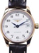 Longines Dameur L2.128.8.78.3 Master Sølvfarvet/Læder Ø25.5 mm