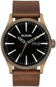 Nixon Herreur A1053053-00 The Sentry Sort/Læder Ø42 mm