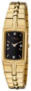 Bulova Dameur 44P002 Caravelle Sort/Gul guldtonet stål