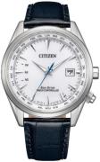 Citizen Herreur CB0270-10A Radio Controlled Hvid/Læder Ø43 mm