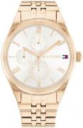 Tommy Hilfiger Dameur 1782593 Monica Hvid/Rosaguldtonet stål Ø38 mm