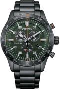 Citizen Herreur AT2527-80X Sport Grøn/Stål Ø43.5 mm