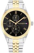 Tommy Hilfiger Dameur 1782591 Monica Sort/Gul guldtonet stål Ø38 mm