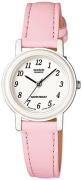 Casio Dameur LQ-139L-4B1DF Classic Hvid/Læder Ø25 mm