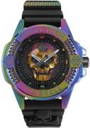 Philipp Plein Herreur PWAAA2123 The Skull Sort/Gummi Ø44 mm