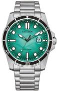 Citizen Herreur AW1816-89L Eco Drive Grøn/Stål Ø41.5 mm