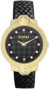 Versus by Versace Dameur VSPLK1220 Mouffetard Sort/Læder Ø38 mm