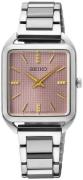 Seiko Dameur SWR077P1 Classic Rosa guldfarvet/Stål 26x26 mm