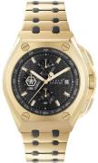 Philipp Plein Herreur PWGAA0621 Plein Extreme Sort/Gul guldtonet