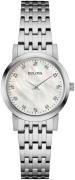 Bulova Dameur 96P175 Diamond Hvid/Stål Ø27 mm