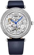 Stührling Original Dameur 4022.2 Luxe Sølvfarvet/Læder Ø38 mm