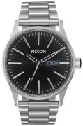 Nixon Herreur A3562348-00 The Sentry Sort/Stål Ø42 mm
