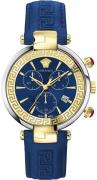 Versace Herreur VE2M00221 Revive Blå/Læder Ø41 mm