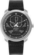 Police Herreur PL15714JS.02 Sort/Læder Ø44 mm