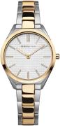 Bering Dameur 17231-704 Ultra Slim Hvid/Gul guldtonet stål Ø31 mm