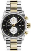 Versace Herreur VEV400519 Urban Sort/Gul guldtonet stål Ø44 mm