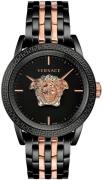 Versace Herreur VERD01623 Palazzo Empire Sort/Rosaguldtonet stål