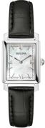 Bulova Dameur 96L330 Sutton Hvid/Læder Ø21 mm
