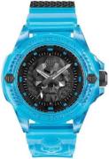 Philipp Plein Herreur PWWAA0724 The Skull Sort/Stål Ø44 mm
