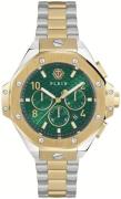 Philipp Plein Herreur PWPRA0324 Chrono Royal Grøn/Gul guldtonet