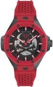 Philipp Plein Herreur PWPFA0524 The Skeleton Sort/Gummi Ø46 mm