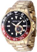 Invicta Herreur 47299 Pro Diver Sort/Gul guldtonet stål Ø47 mm