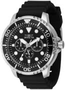 Invicta Herreur 47234 Pro Diver Sort/Gummi Ø48 mm