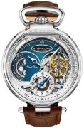 Stührling Original Herreur 4033.3 Legacy Modena Blå/Læder Ø46 mm