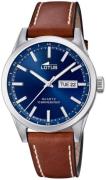 Lotus Herreur 18671/3 Classic Blå/Læder Ø42 mm